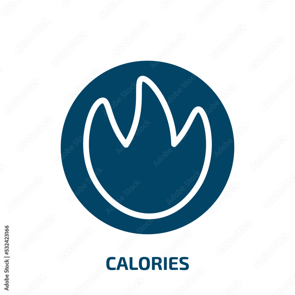 calories icon from food collection. Filled calories, nutrition, diet glyph icons isolated on white background. Black vector calories sign, symbol for web design and mobile apps calories icon from food collection. Filled calories, nutrition, diet glyph icons isolated on white background. Black vector calories sign, symbol for web design and mobile apps