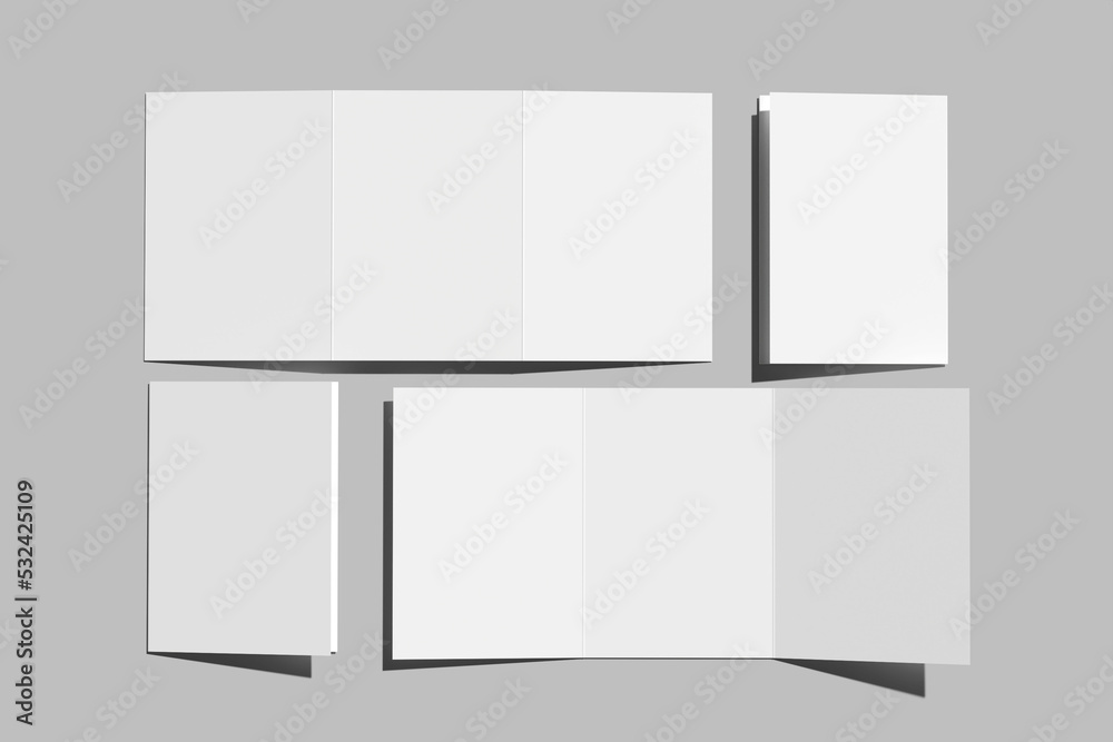 A5 Trifold Brochure Mockup A5 Trifold Brochure Mockup