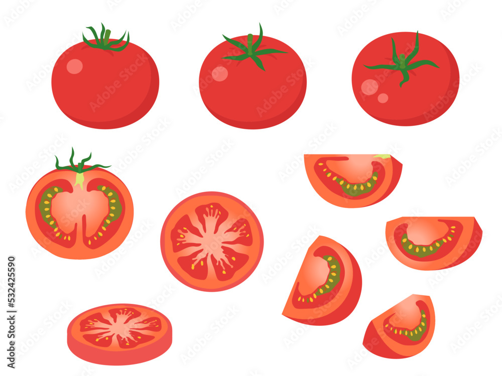 野菜イラスト バラエティセット トマト 野菜イラスト バラエティセット トマト