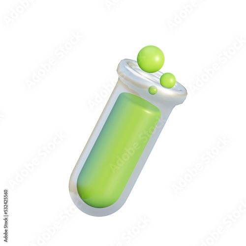 Chemistry 3D illustration isolated