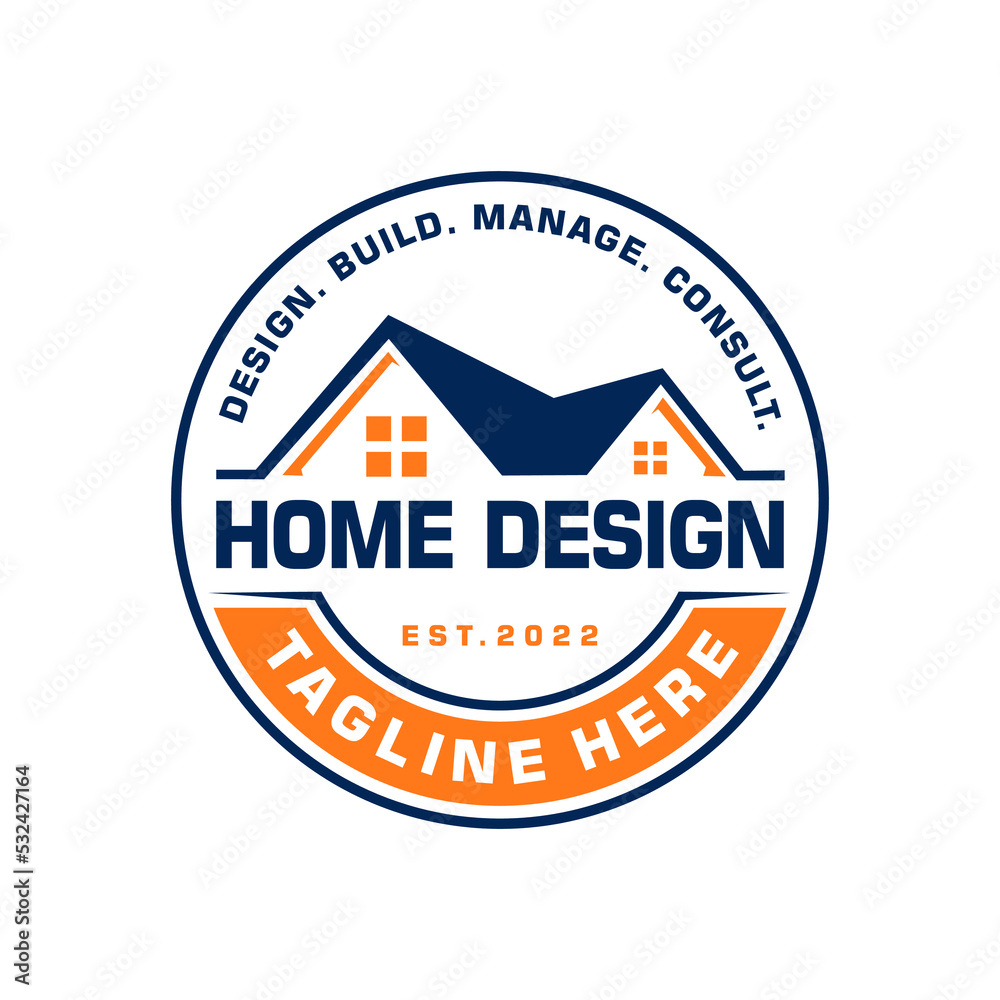 Home Build or Real estate  Logo Template Design Creative idea 