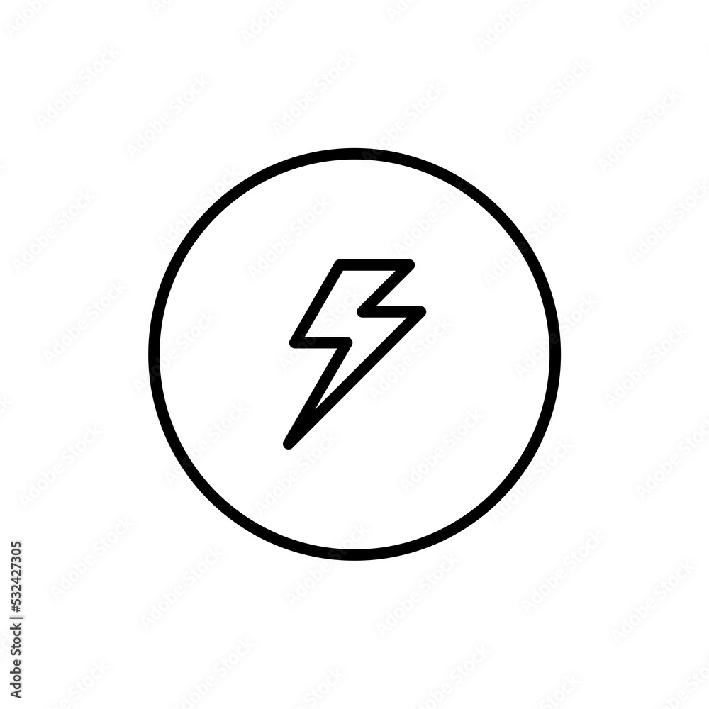 Power icon isolated on white background Power icon isolated on white background