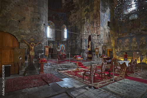 Interior of the Akhtala monastery in Armenia, known as Pghindzavank photo