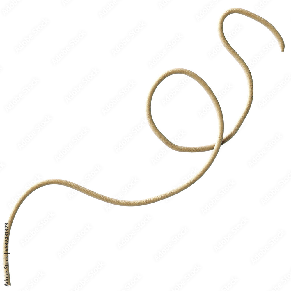 Tentacle CG Illustration with PNG Transparent Background