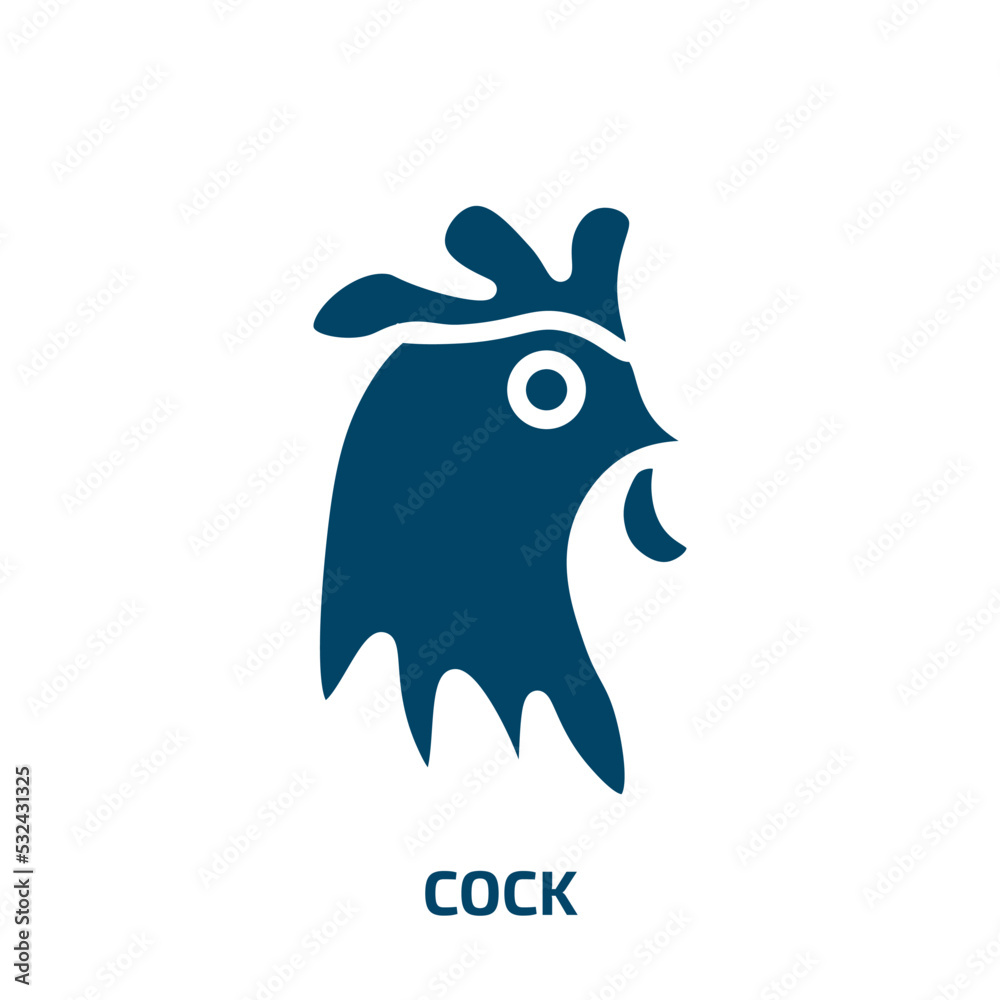 cock icon from animals collection. Filled cock, animal, chicken glyph icons isolated on white background. Black vector cock sign, symbol for web design and mobile apps cock icon from animals collection. Filled cock, animal, chicken glyph icons isolated on white background. Black vector cock sign, symbol for web design and mobile apps