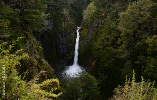 Fototapeta Naklejka Na Ścianę i Meble -  santa ana waterfall in villa la angostura, neuquen