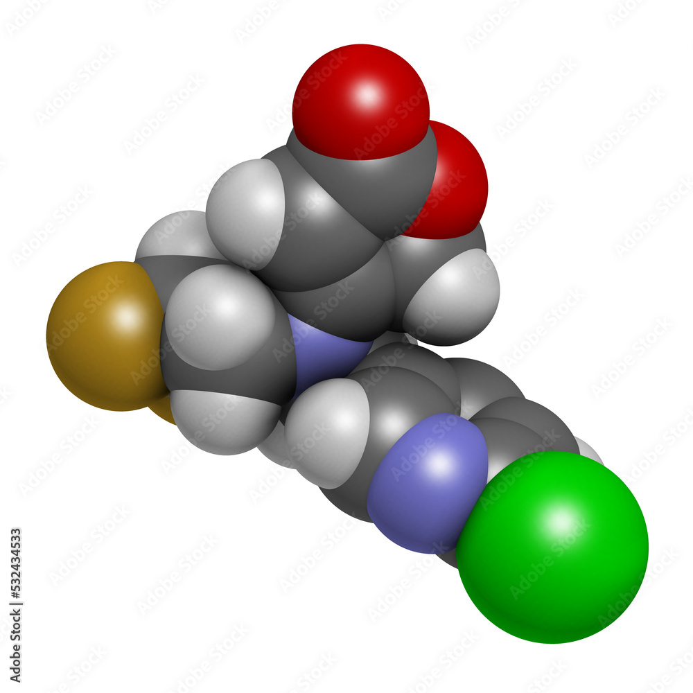 Flupyradifurone neonicotinoid insecticide molecule, 3D rendering. Flupyradifurone neonicotinoid insecticide molecule, 3D rendering.