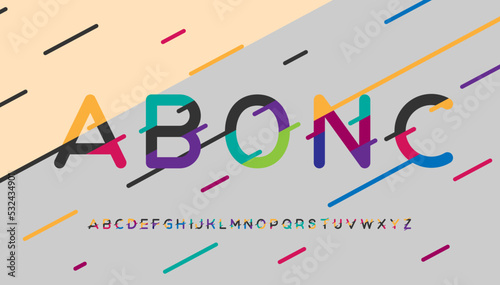 modern stylish typography letter logo design