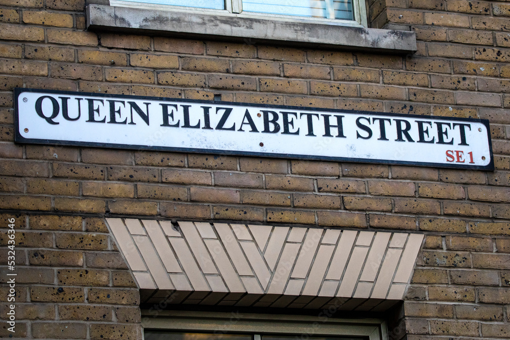 Queen Elizabeth Street in Southwark, London, UK