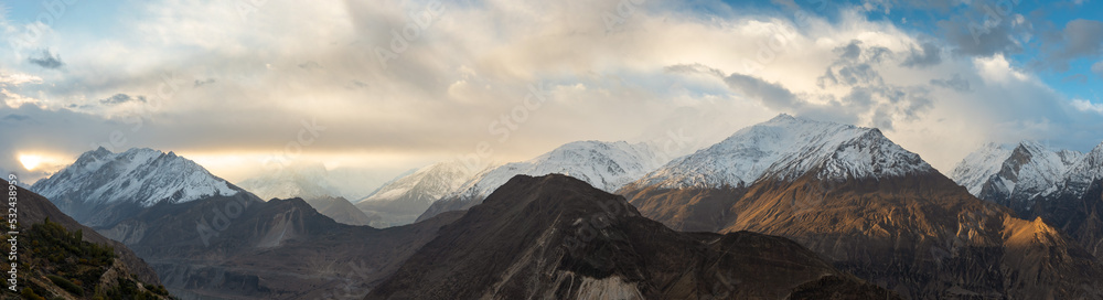 Landscape of Pakistan in autumn season