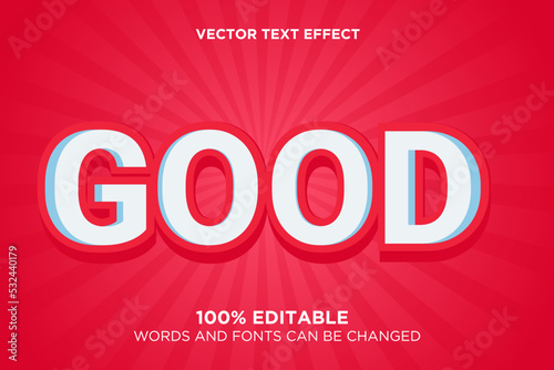 Creative 3d editable text effect good