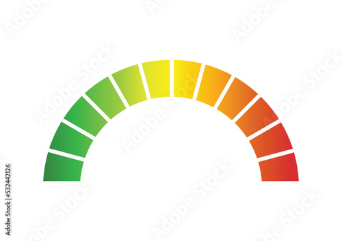 Speed meter with gradient icon 
