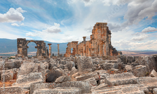 Archaeological Site of Volubilis, ancient Roman empire city - Morocco