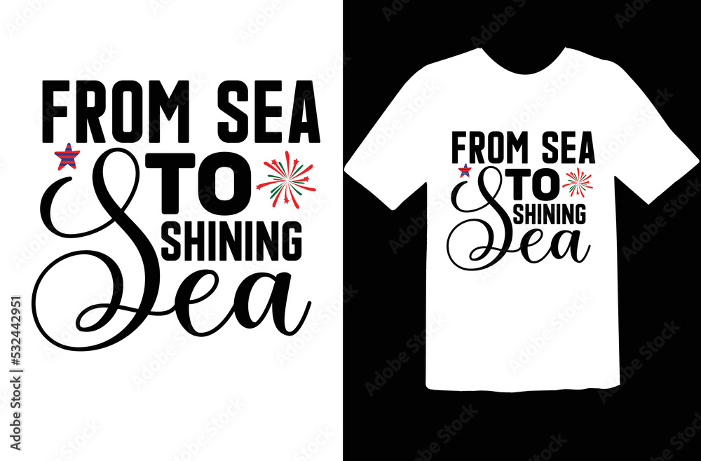 From sea to shining sea svg design