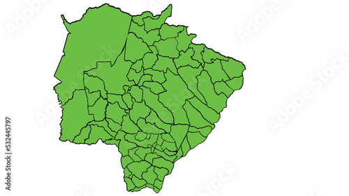 Mapa de Mato Grosso do Sul photo