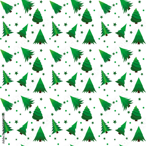 Christmas tree wallpaper background seamless pattern. paper fabric wrapping  seamless Xmas..
