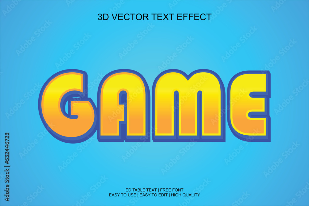 Editable text effect design Editable text effect design