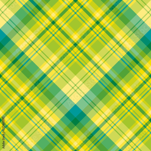 Seamless pattern in excellent yellow and green colors for plaid, fabric, textile, clothes, tablecloth and other things. Vector image. 2