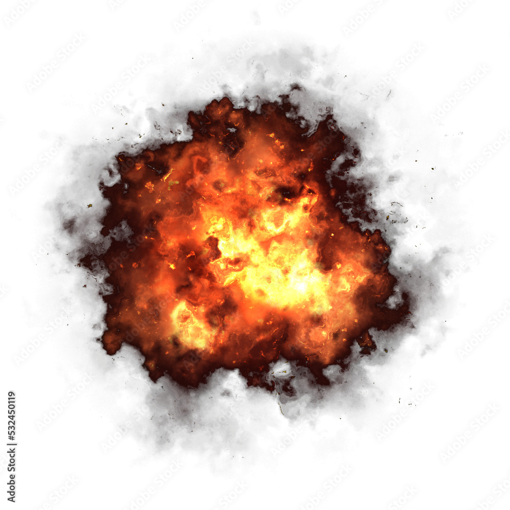 Fire explosion effect element Fire explosion effect element