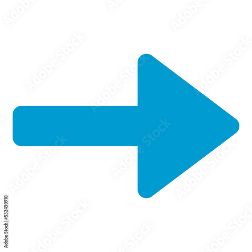 right blue arrow