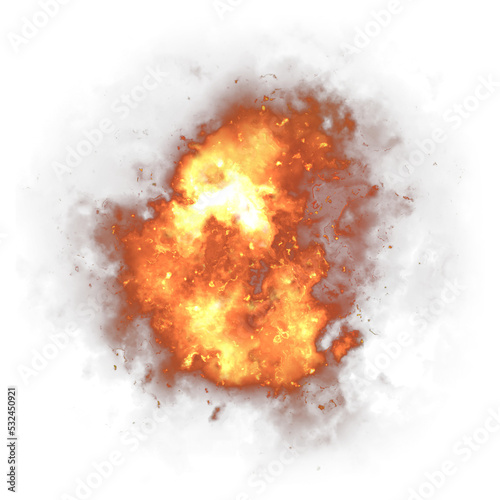 Fire explosion effect element © Primada