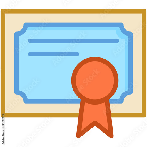 Certificate Vector Icon 