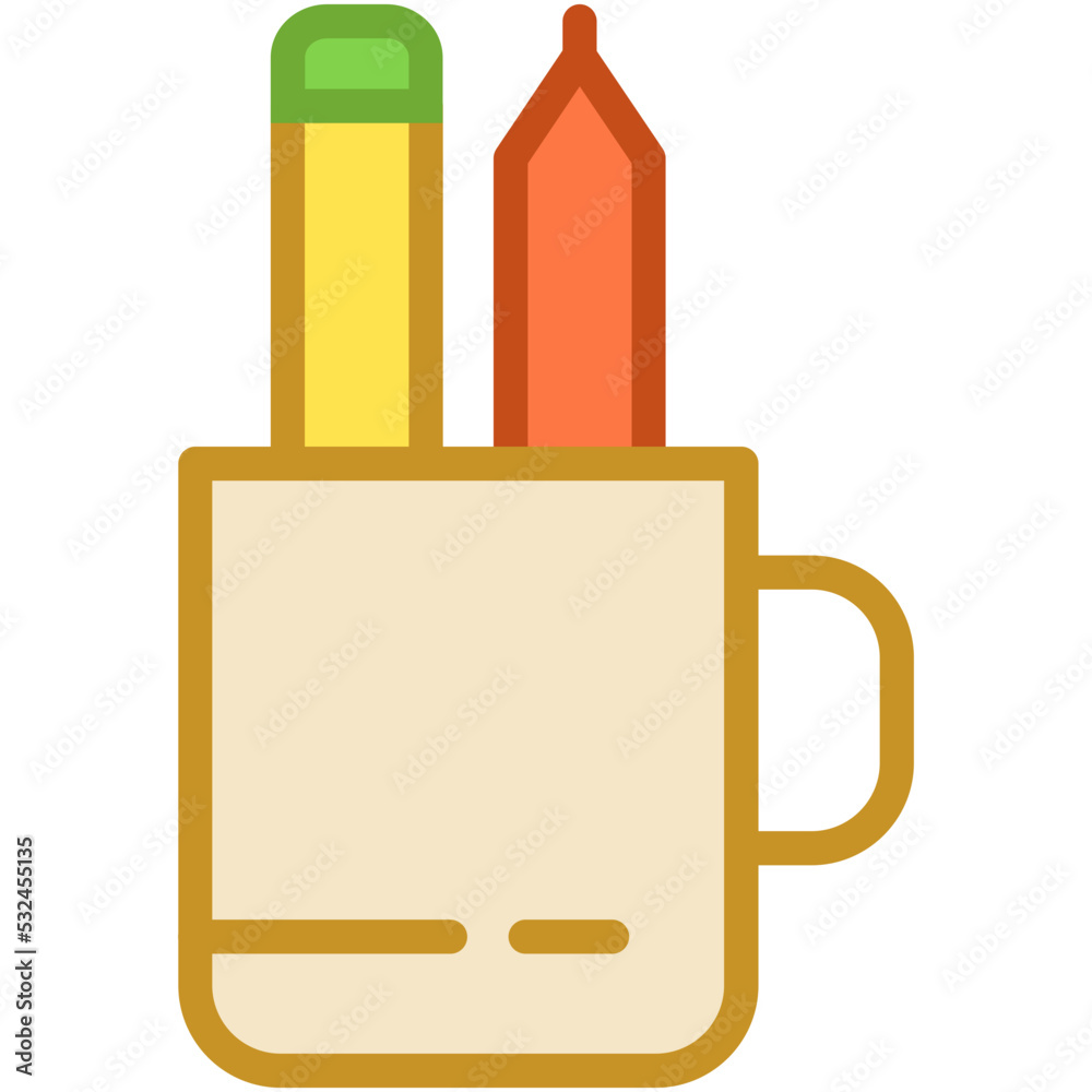 Pencil Case Vector Icon Pencil Case Vector Icon
