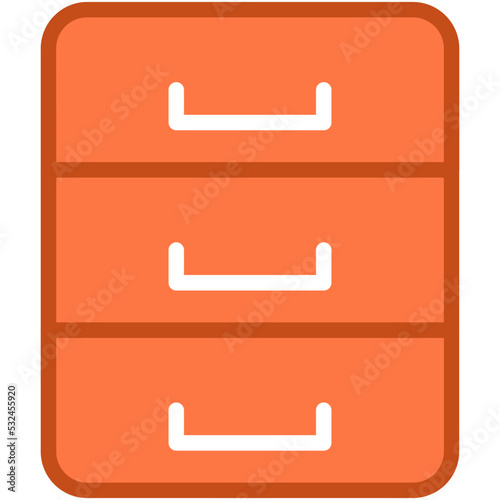 Chest of Drawers Vector Icon