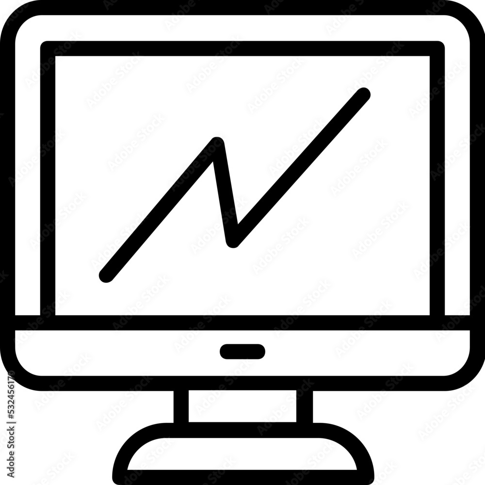 Monitor Vector Icon 