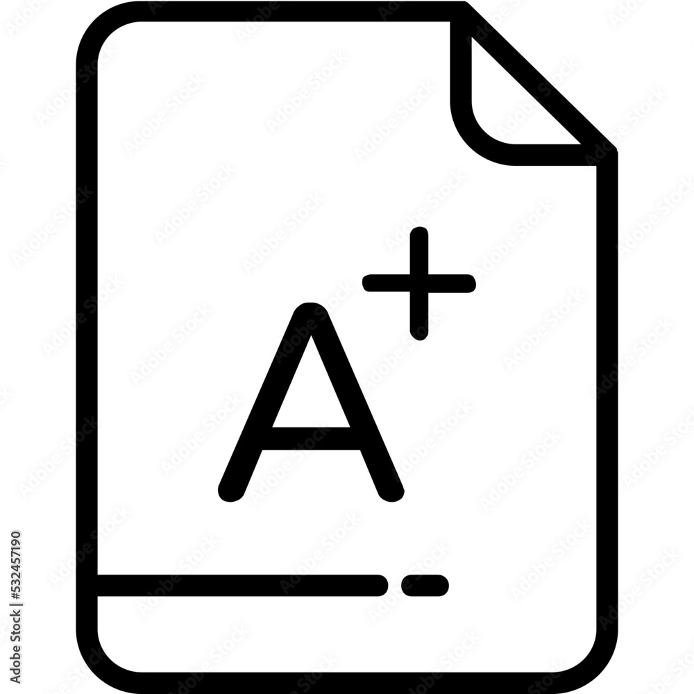 A Plus Grade Vector Icon A Plus Grade Vector Icon