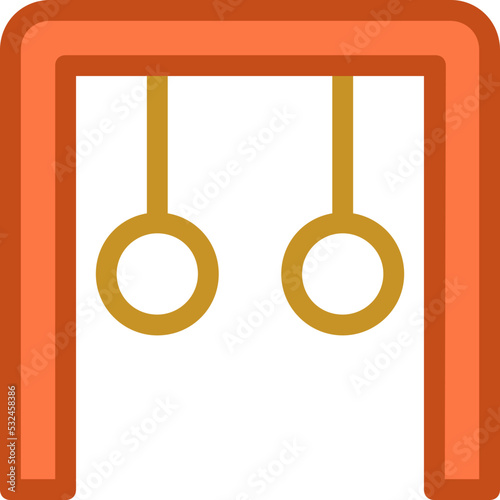 Gymnastic Rings Vector Icon