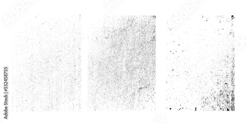 Grunge Urban Backgrounds set.Texture Vector.Dust Overlay Distress Grain ,Simply Place illustration over any Object to Create grungy Effect .abstract,splattered , dirty, texture for your design.  photo