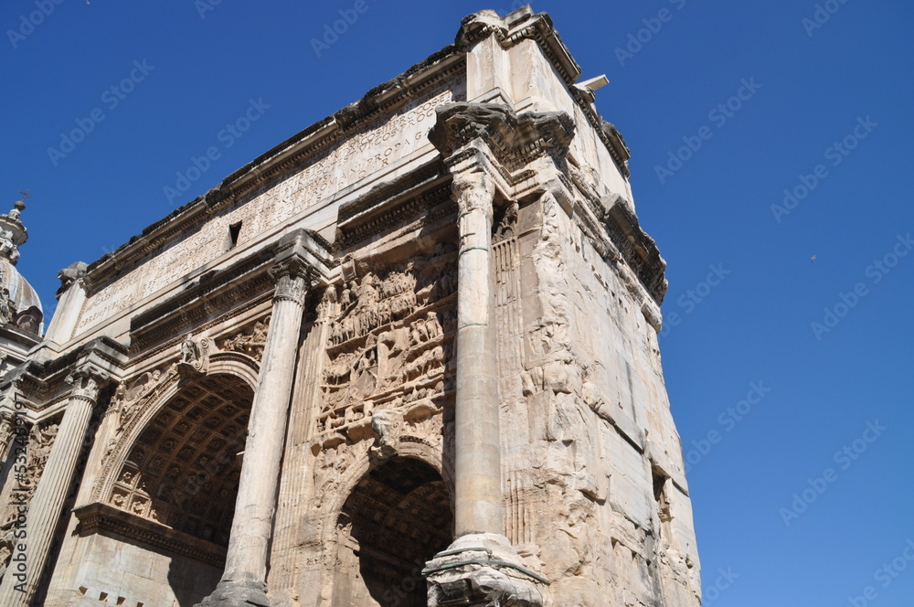 The arch of Septimius Severus, Roman Forum
