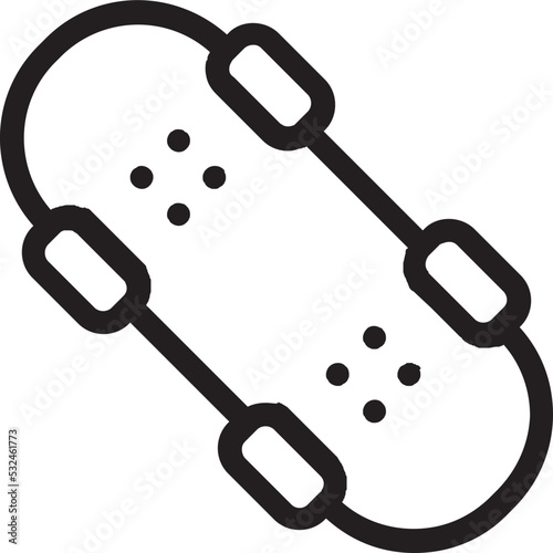 Skateboard Vector Icon