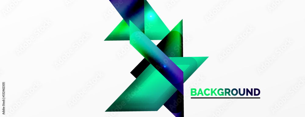 Dynamic 3d geometric abstract background. Triangles and other simple forms composition. Vector Illustration For Wallpaper, Banner, Background, Card, Book Illustration, landing page Dynamic 3d geometric abstract background. Triangles and other simple forms composition. Vector Illustration For Wallpaper, Banner, Background, Card, Book Illustration, landing page