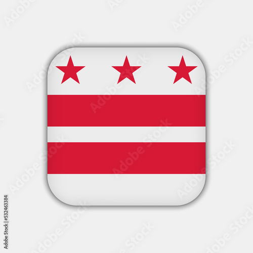 Free Download District of Columbia state flag. Vector illustration. - GFXLoad