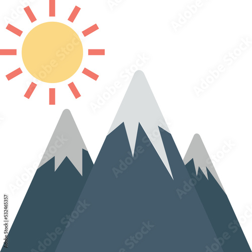 Mountains Vector Icon