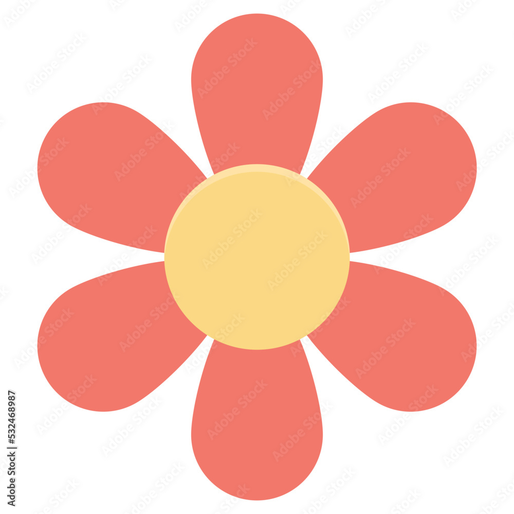Chinese Flower Vector Icon Chinese Flower Vector Icon