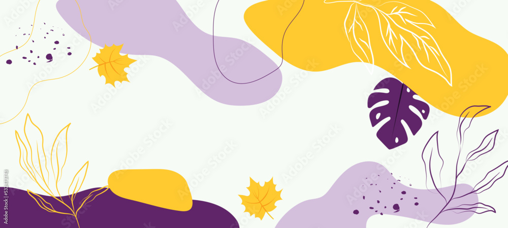 Creative hard paint cover design backgrounds vector. Minimal trendy style organic shapes pattern with copy space for text design for invitation, Party card,Social Highlight Covers and stories page	
