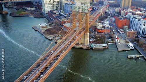 New York City - Aerial Shot (Sunset)
