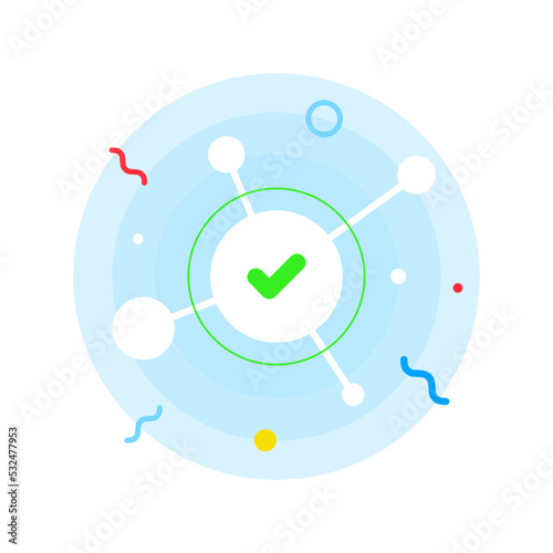 All Done for now concept illustration flat design vector eps10. simple, modern graphic element for landing page, empty state ui, infographic