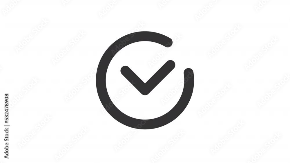 Animated completion linear ui icon. Message sent sign. Seamless loop 4k video with alpha channel on transparent background. Outline isolated user interface element motion graphic animation Animated completion linear ui icon. Message sent sign. Seamless loop 4k video with alpha channel on transparent background. Outline isolated user interface element motion graphic animation