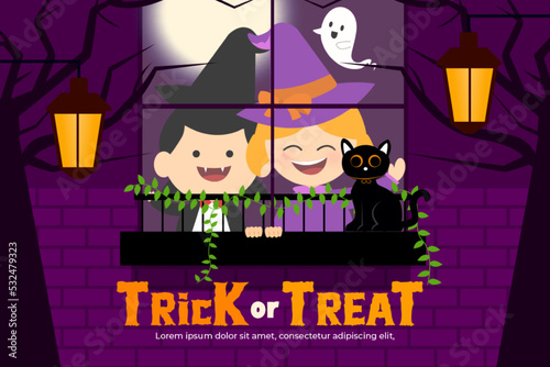 Simple and elegant Halloween graphic design template that is easy to customize