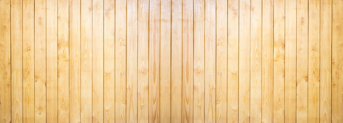 old pine wood plank wall panoramic background