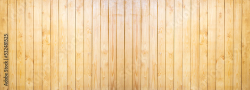 old pine wood plank wall panoramic background photo