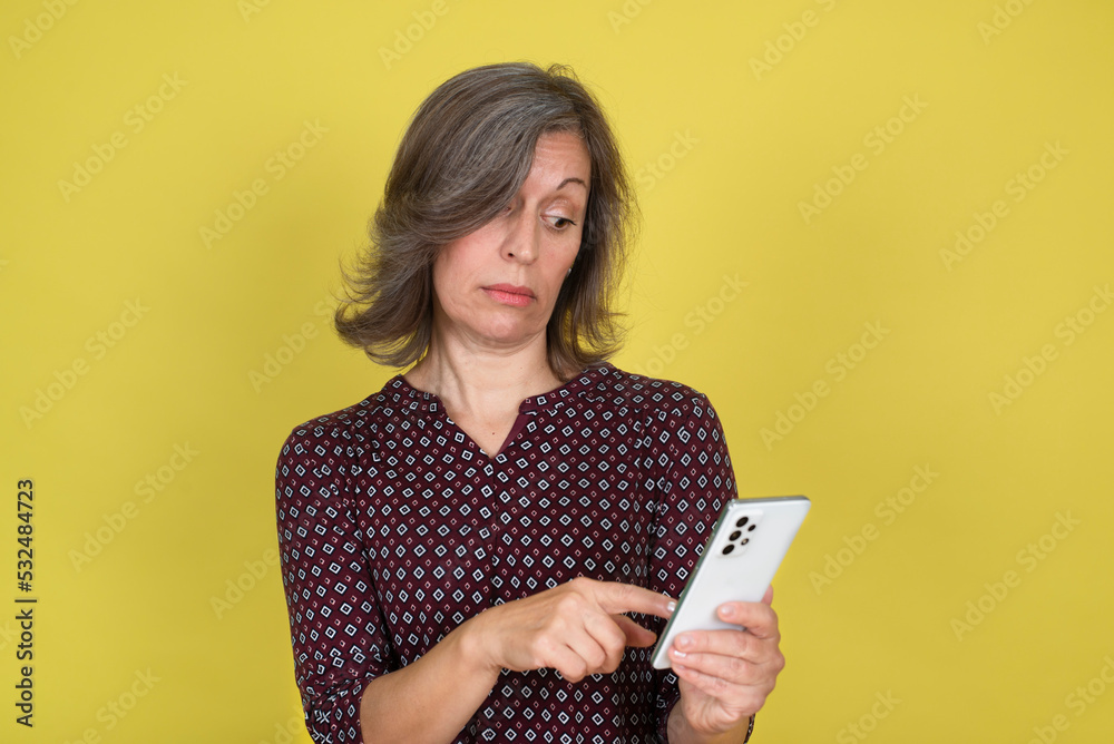 Photo of positive modern old woman use smart phone Photo of positive modern old woman use smart phone