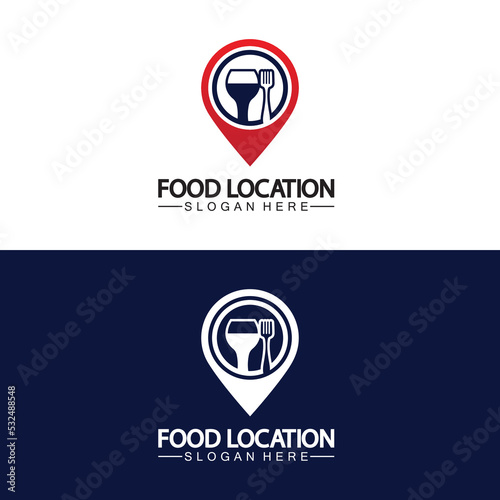 Free Download Food Location Logo Design Template - GFXLoad