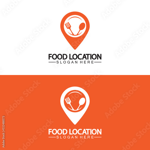 Free Download Food Location Logo Design Template - GFXLoad