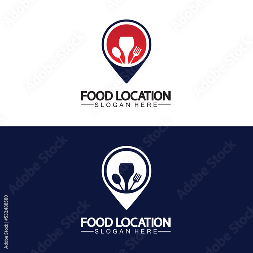 Free Download Food Location Logo Design Template - GFXLoad