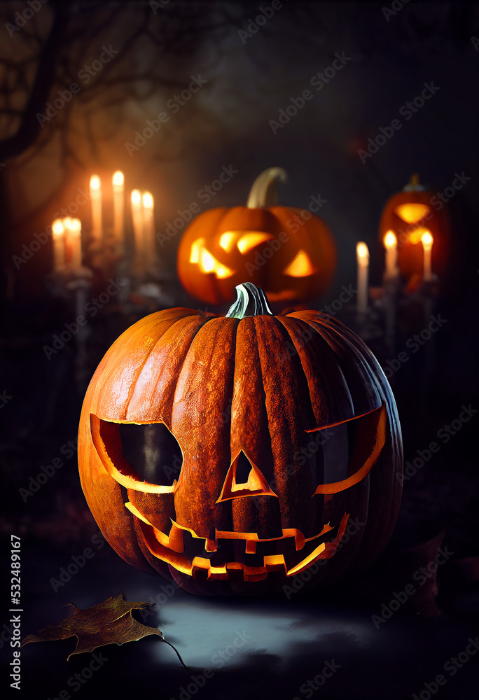 Fototapeta premium The real Halloween Pumpkin